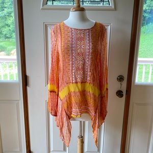 Sundance orange top, size M